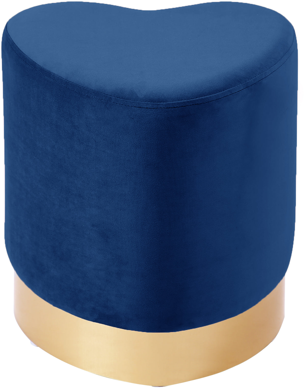 Heart Velvet Ottoman/Stool