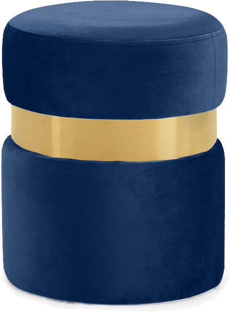 Hailey Velvet Ottoman/Stool