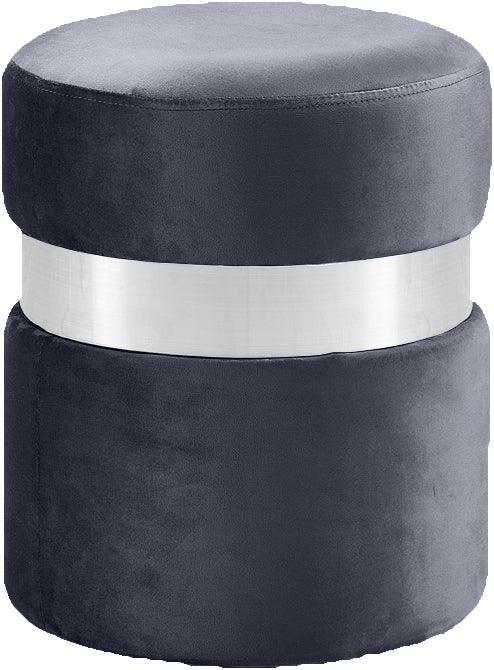 Hailey Velvet Ottoman/Stool